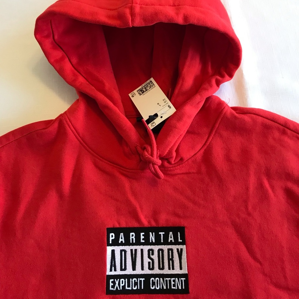 PARENTAL ADVISORY EXPLICIT CONTENT Hoodies NEW With TAG Sizes: LARGE, XL